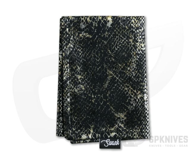 SwankHanks Metallic Gold Snakeskin Cotton and Microsuede Hank - SH-039