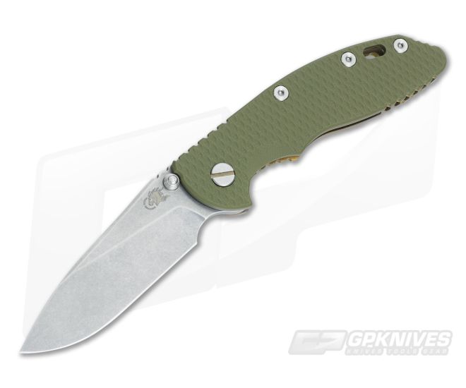Hinderer Knives XM-18 3.5" OD Slicer NoN Flipper Battle Bronze Frame - HK-0400