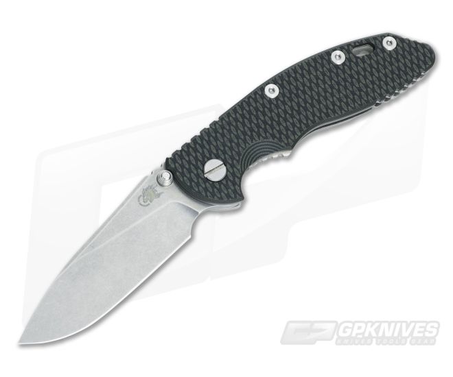 Hinderer Knives XM-18 3.5" Green-Black Slicer NoN Flipper Stonewashed - HK-0406