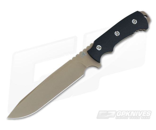 Hinderer Knives Fieldtac 7.0 D2 FDE DLC Fixed G10 Knife - HK-0410