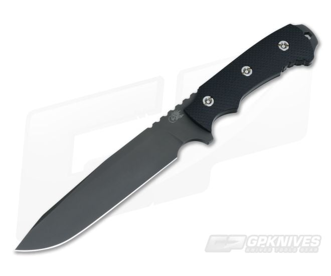 Hinderer Knives Fieldtac 7.0 D2 Black DLC Fixed G10 Knife - HK-0411