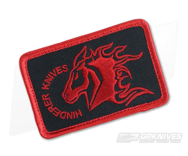 Hinderer Knives Velcro Morale Patch Black & Red - HK-0413