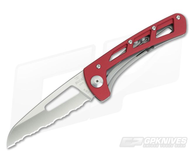 Buck Knives Vertex Serrated Wharncliffe Red 418RDX - BU-0418RDX