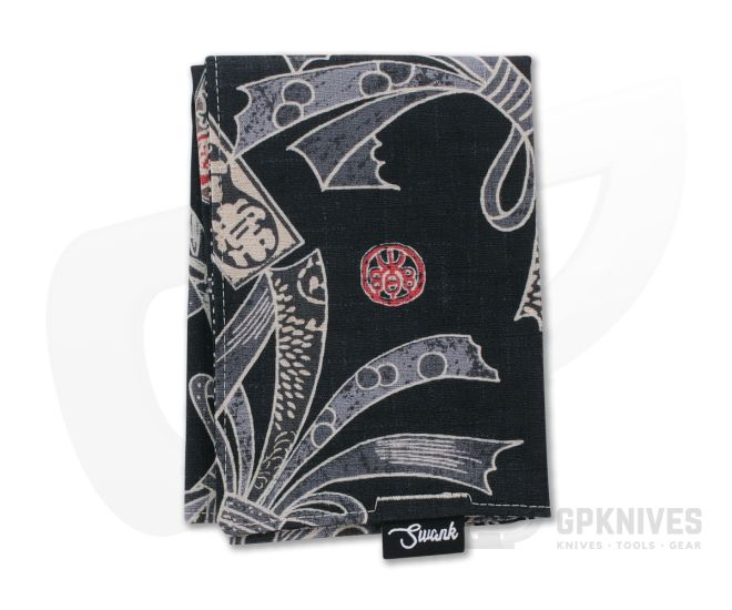 SwankHanks Navy Tabane Noshi Uzumaki Spiral Japanese Dobby Cotton Hank - SH-042