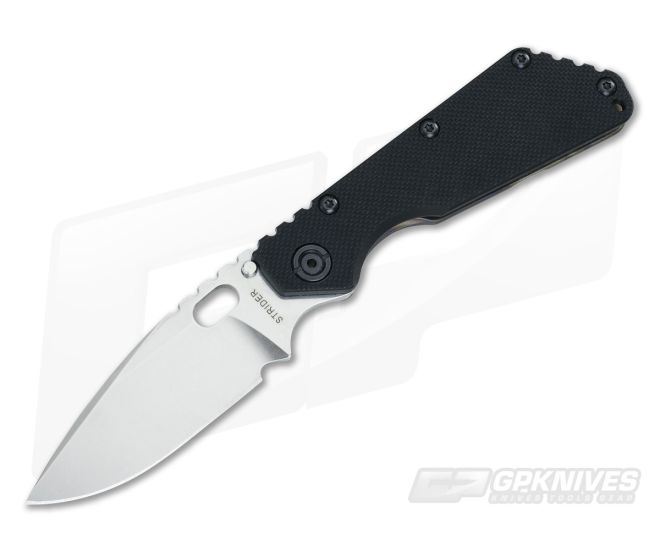 Strider SMF Black G10 Stonewash S30V Flamed Frame - SK-043