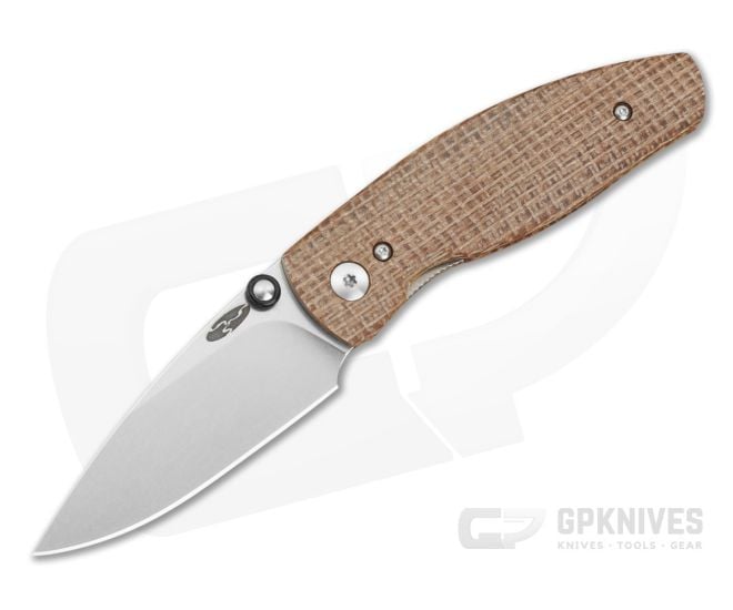 TRM Neutron 2 Burlap Micarta 3D MagnaCut Liner Lock Knife (3.00" Blade) - TRM-043