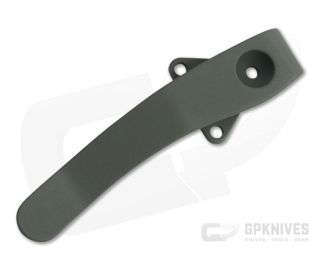 Lynch Northwest Spyderco Military OD Green Cerakote Titanium Deep Carry Pocket Clip - LNW-043
