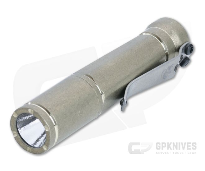 Laulima Metal Craft Todai Slim Flashlight Tumbled Bronze 3500K Warm White LED 14500 LMC-044 - LMC-044