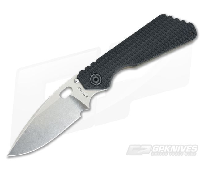 M Strider SMF New GG Black Aluminum CPM-20CV Blade Flamed Titanium Flat - MSK-044