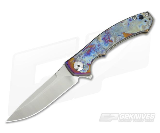 Zero Tolerance 0450 TiSurvival Blue Smoke Anodized Titanium Flipper 016 - ZT-0450-016