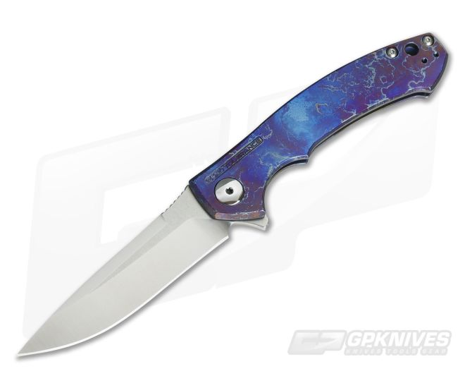 Zero Tolerance 0450 TiSurvival Blue Smoke Anodized Titanium Flipper #2 - ZT-0450-02