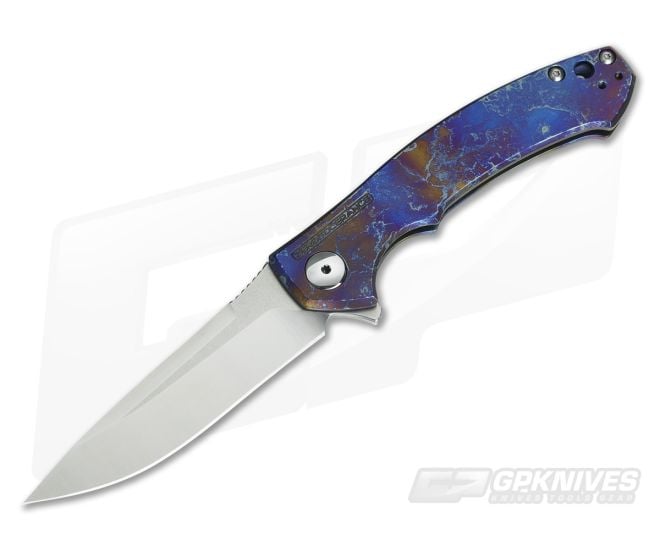 Zero Tolerance 0450 TiSurvival Blue Smoke Anodized Titanium Flipper #3 - ZT-0450-03