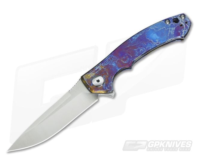 Zero Tolerance 0450 TiSurvival Blue Smoke Anodized Titanium Flipper #4 - ZT-0450-04