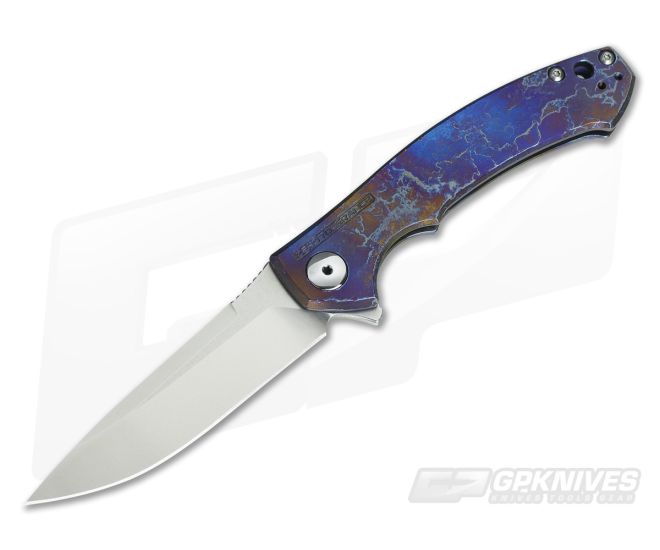 Zero Tolerance 0450 TiSurvival Blue Smoke Anodized Titanium Flipper #6 - ZT-0450-06