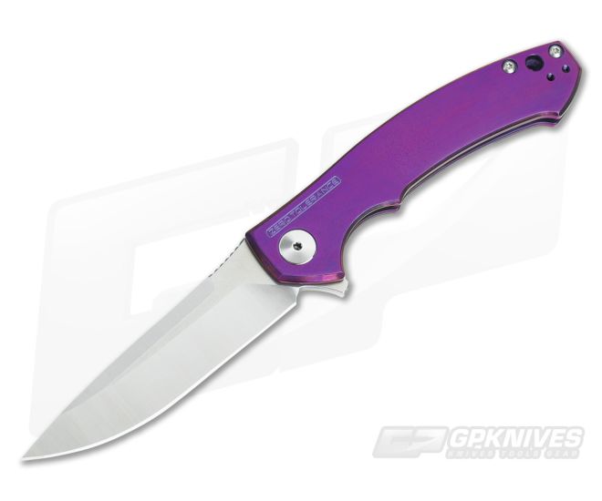 Zero Tolerance 0450 TiSurvival Purple Anodized Titanium Flipper - ZT-0450-010