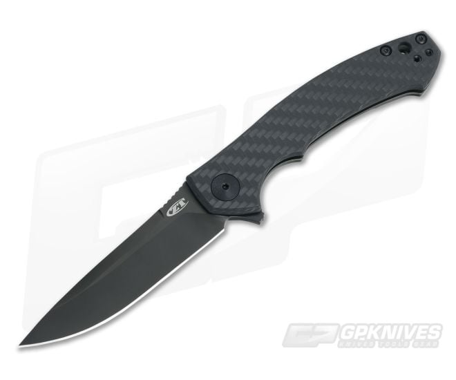 Zero Tolerance 0450CF Black Carbon Fiber Flipper - ZT-0450CF