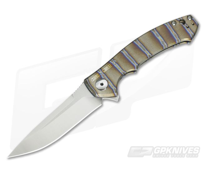 Zero Tolerance 0450 Flame Anodized Ti Flipper - ZT-0450-FLAMED