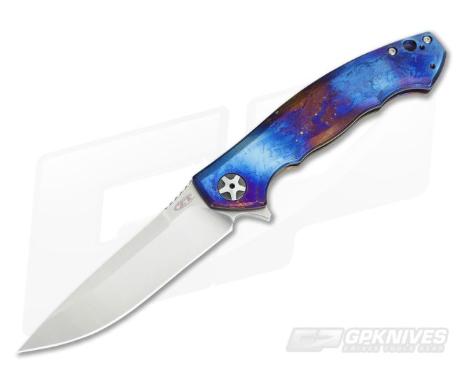 Zero Tolerance 0452 Titanium Blue Smoke S35VN Flipper #3 - ZT-0452TI-03