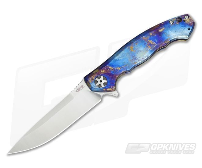 Zero Tolerance 0452 Titanium Blue Smoke S35VN Flipper #4 - ZT-0452TI-04