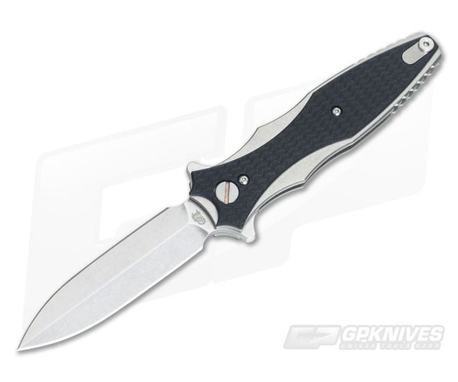 Hinderer Knives Maximus 3.5" Folding Dagger Black G10 Copper Standoff - HK-0459