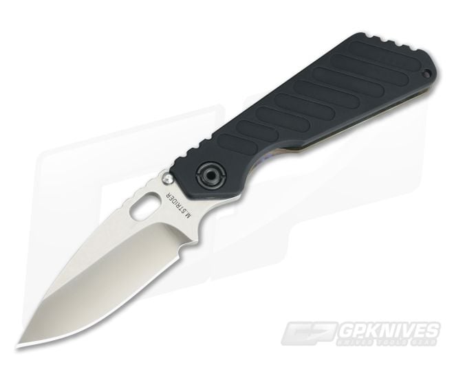 M Strider SnG Grooved Aluminum CPM-20CV Blade Flamed Titanium Flat - MSK-045