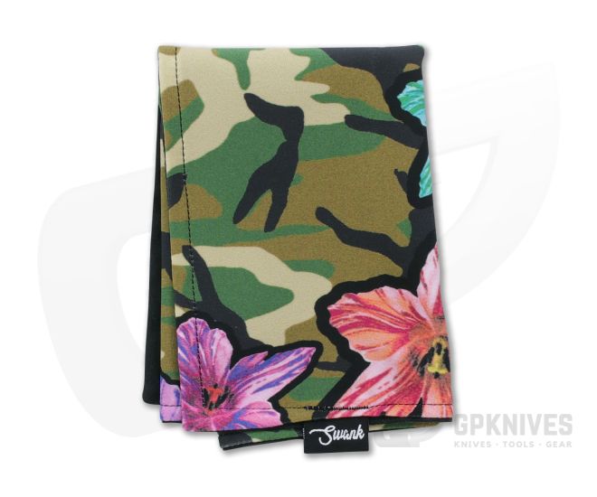 SwankHanks Camo Lily Lycra and Black Microsuede Hank - SH-045