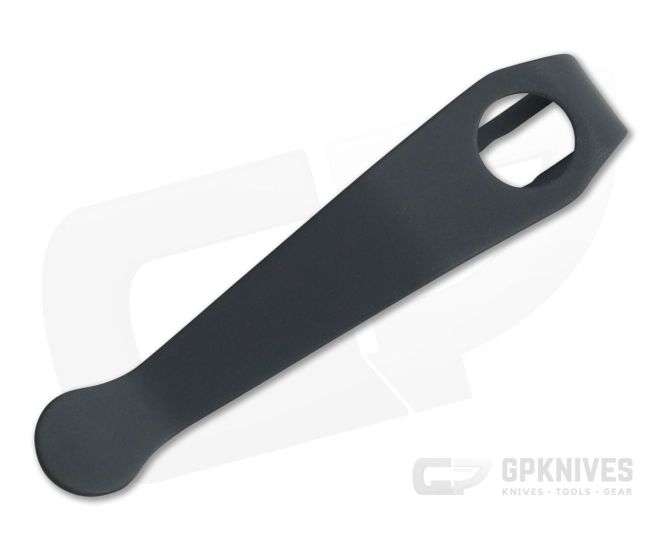 Lynch Northwest Spyderco Standard Wire Clip Replacement Deep Carry Titanium Clip Black Cerakote - LNW-045