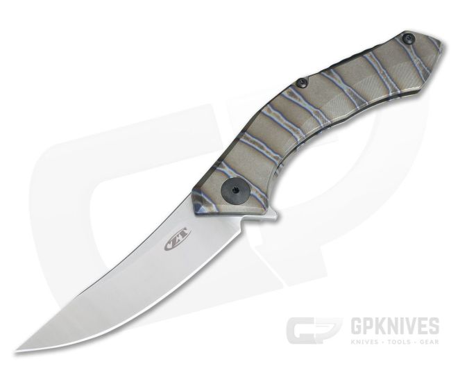 Zero Tolerance 0460TI Flame Anodized Titanium KVT Frame Lock Flipper CPM-20CV - ZT-0460TI-01