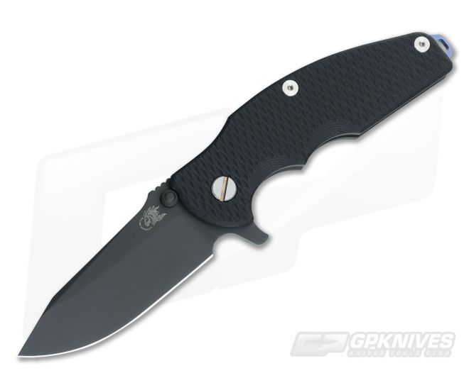 Hinderer Knives Jurassic Black DLC 3.25" Black XM G10 SpearPoint - HK-0468