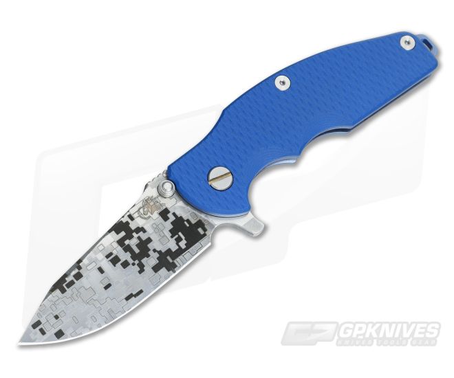 Hinderer Knives Digi Camo Jurassic S35VN Spear Point Blue XM G10 #063 - HK-0475