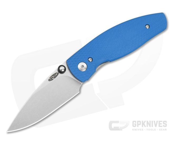 TRM Neutron 2 Royal Blue G10 3D Lizard Skin MagnaCut Liner Lock Knife (3.00" Blade) - TRM-047