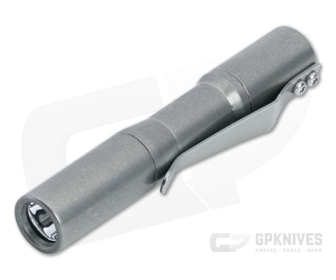 CWF Micro Click Titanium Flashlight Tumbled Finish (4000K) - CWF-048