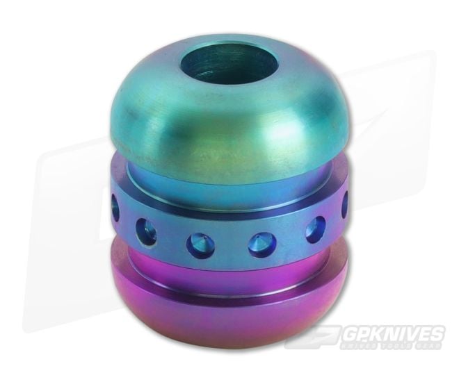 Ti Survival Titanium Droid XXL Lanyard Bead Rainbow Anodized - TS-048