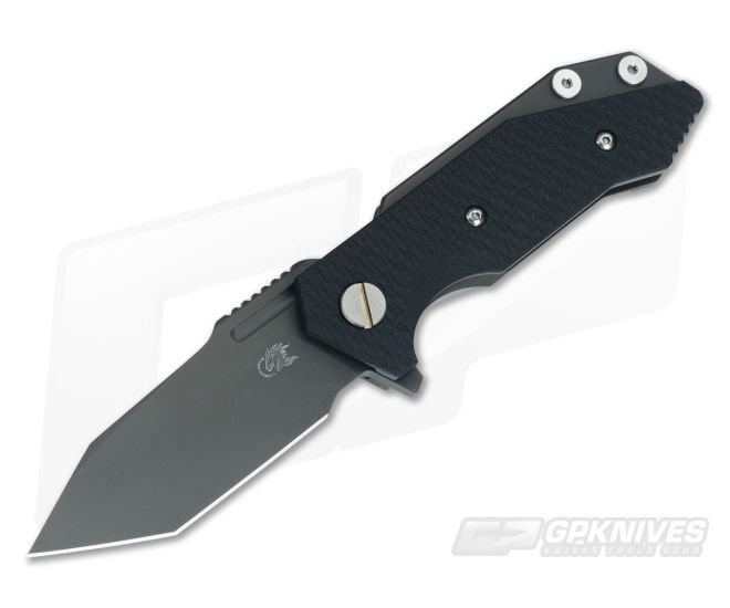 Hinderer Knives Half Track Tanto 20CV Black G10 Black DLC Finish - HK-0497