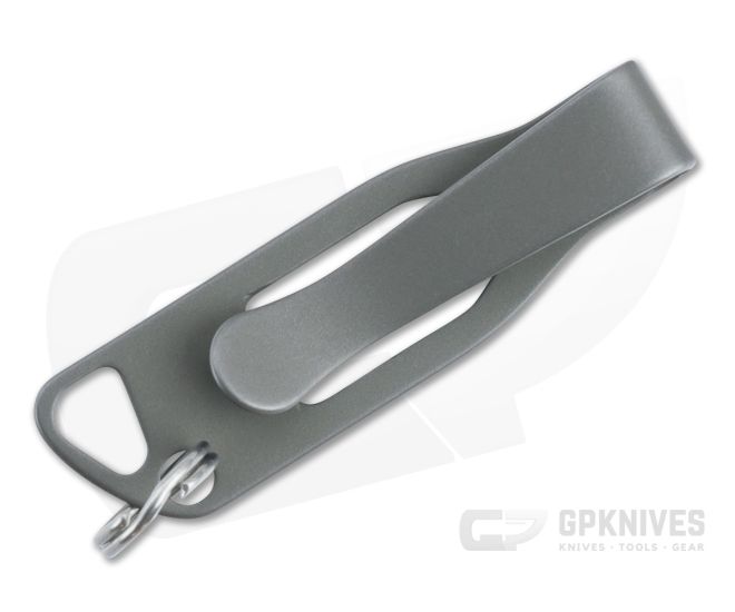 Lynch Northwest Key Hanger Sandwashed Titanium Deep Carry Clip - LNW-049