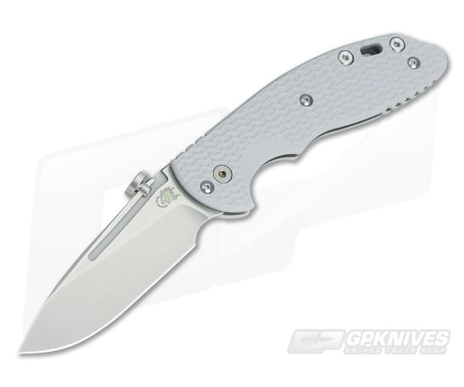 Hinderer Knives XM Slippy Stonewash 20CV Slicer Grey G10 - HK-0508