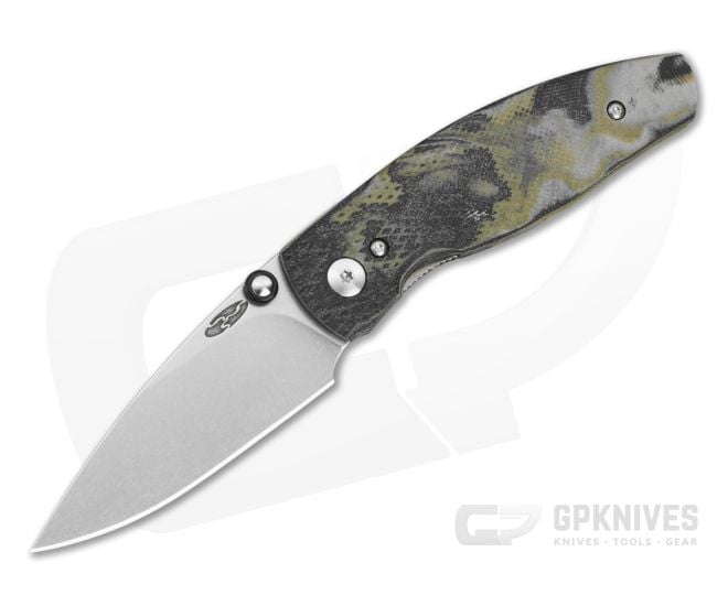 TRM Neutron 2 Midnight Jungle G10 3D Lizard Skin MagnaCut Liner Lock Knife (3.00" Blade) - TRM-050