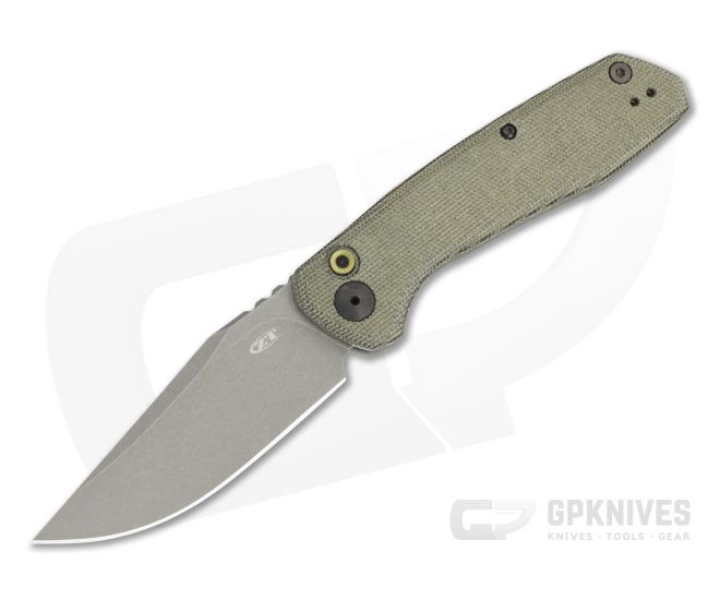 Zero Tolerance 0512OL Auto - Olive Micarta - Working Finish CruWear
