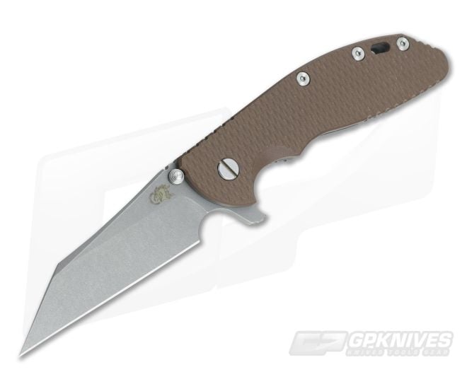 Hinderer Knives XM-24 Brown M390 Wharncliffe Working Finish - HK-0517
