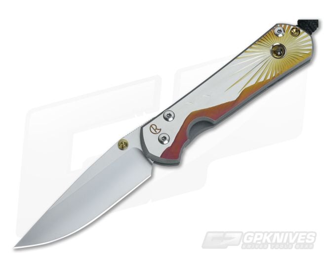 Chris Reeve Small Sebenza 21 "Morning Sun" Unique w/Citrine 051 - CRK-051