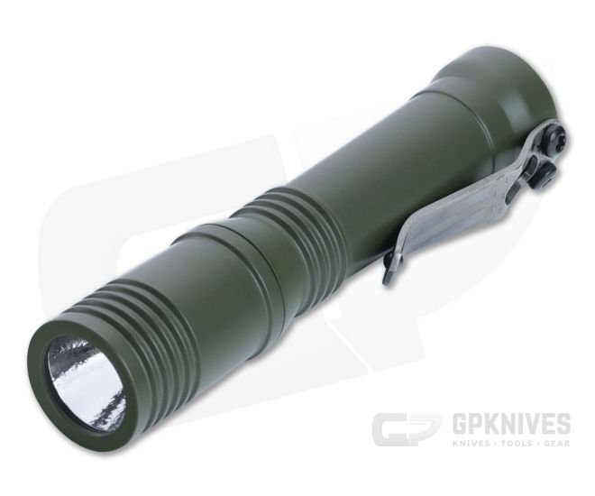 Laulima Metal Craft Ion Slim Flashlight Olive Cerakote Aluminum 3500K Neutral White LED 14500 LMC-051 - LMC-051