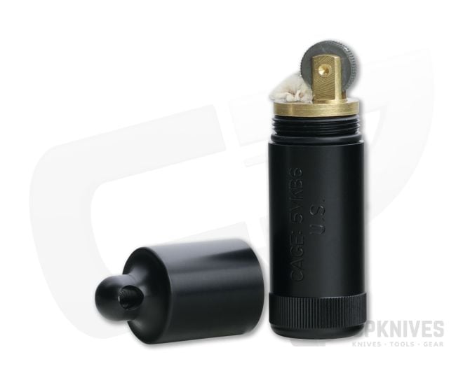 Maratac CountyComm XL Peanut Lighter Anodized Aluminum Matte Black - MAR-051