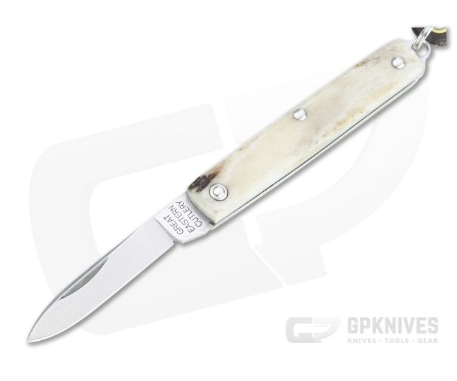 Great Eastern Cutlery #05 PPP Keychain Knife Pen Blade Sambar Stag Slip Joint Folder 052121-SS-01 - GEC-052121-SS-01