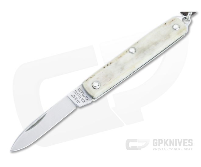 Great Eastern Cutlery #05 PPP Keychain Knife Pen Blade Sambar Stag Slip Joint Folder 052121-SS-03 - GEC-052121-SS-03