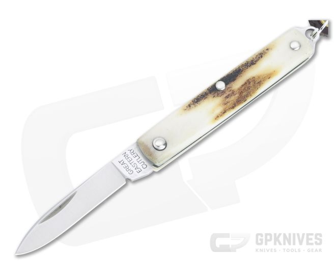 Great Eastern Cutlery #05 PPP Keychain Knife Pen Blade Sambar Stag Slip Joint Folder 052121-SS-10 - GEC-052121-SS-10
