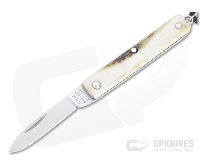 Great Eastern Cutlery #05 PPP Keychain Knife Pen Blade Sambar Stag Slip Joint Folder 052121-SS-21 - GEC-052121-SS-21