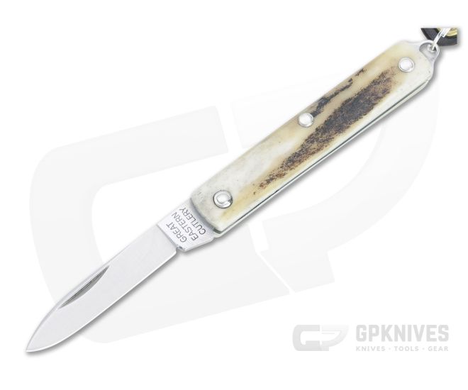 Great Eastern Cutlery #05 PPP Keychain Knife Pen Blade Sambar Stag Slip Joint Folder 052121-SS-32 - GEC-052121-SS-32