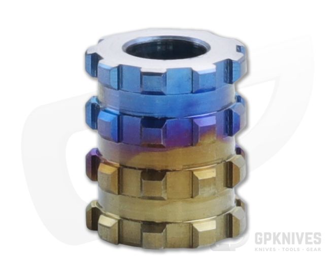 Lynch Northwest Short Grid Bead Lanyard Fade Anodized Titanium - LNW-052