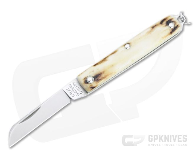 Great Eastern Cutlery #05 PPP Keychain Knife Sheepsfoot Sambar Stag Slip Joint Folder 053121-SS-13 - GEC-053121-SS-13