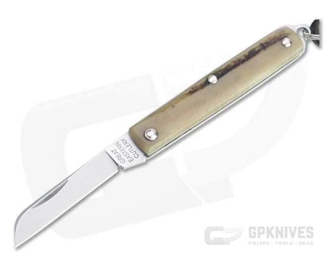 Great Eastern Cutlery #05 PPP Keychain Knife Sheepsfoot Sambar Stag Slip Joint Folder 053121-SS-19 - GEC-053121-SS-19